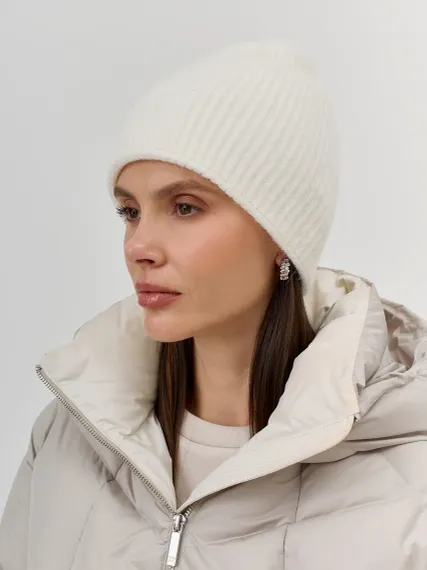 BULMER Шапка в рубчик с ангорой