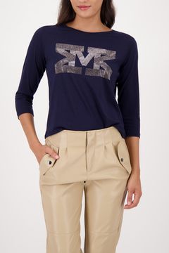 MONARI Футболка 3/4 рукав со стразами