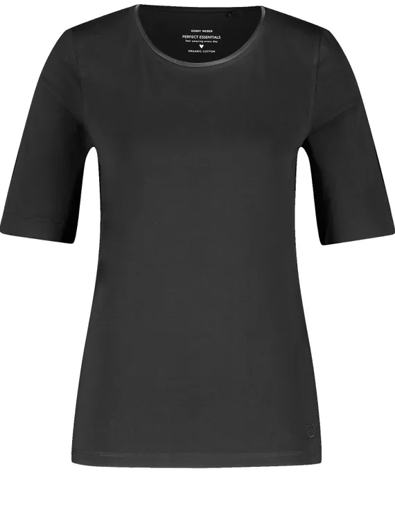GERRY WEBER Футболка с атласной отделкой