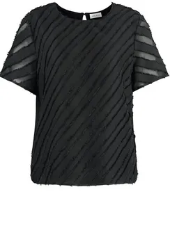 GERRY WEBER Блуза короткий рукав черная