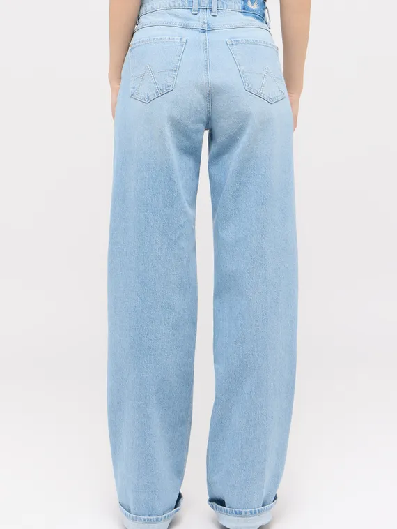 ANGELS Джинсы голубые с отворотами