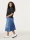 SAMOON Юбка джинсовая