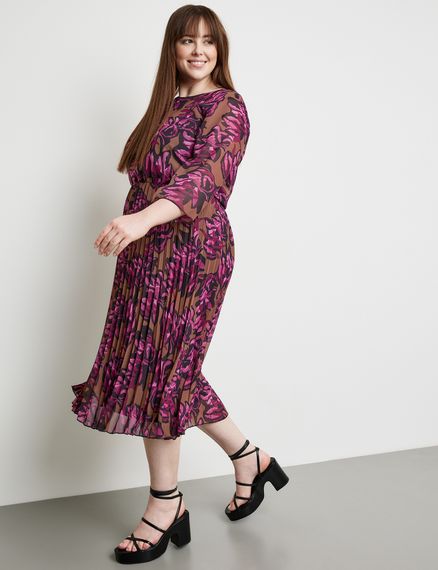 SAMOON Платье с плиссированной юбкой