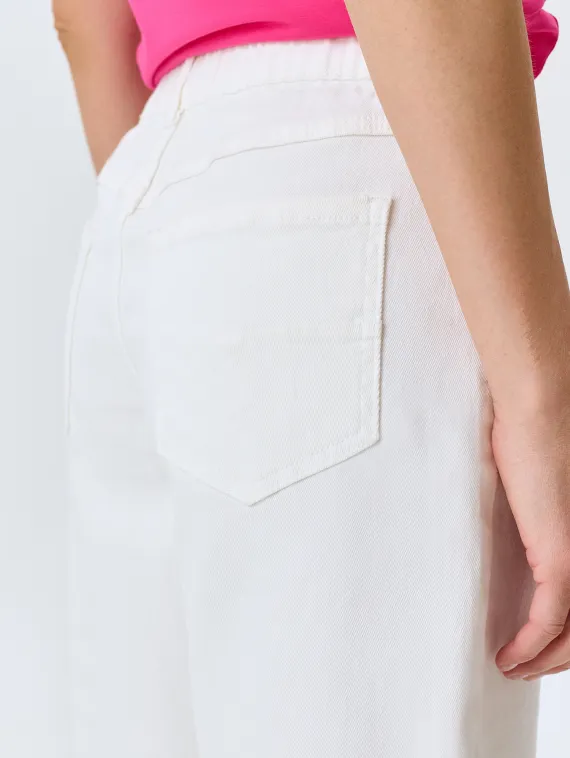 BULMER Белые джинсовые бермуды