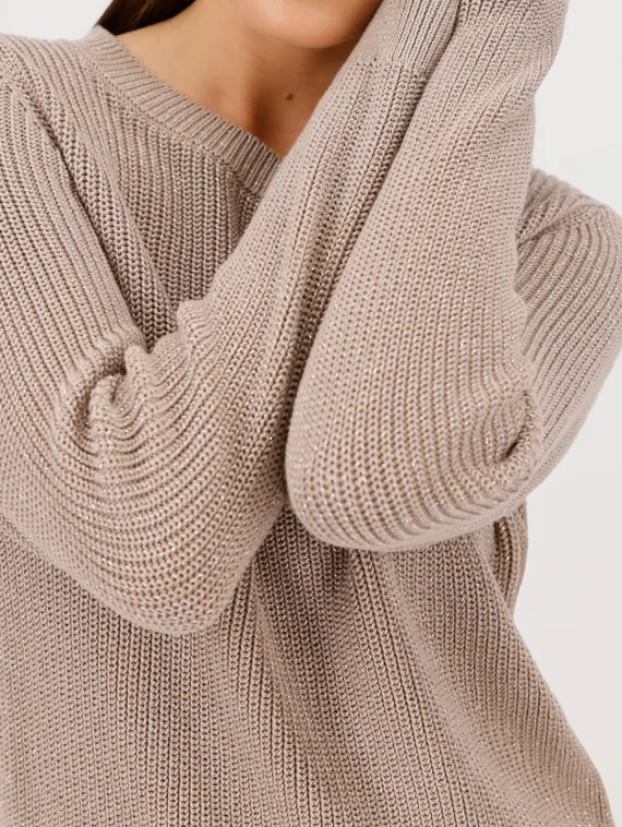 MONARI Базовый трикотажный джемпер с люрексом