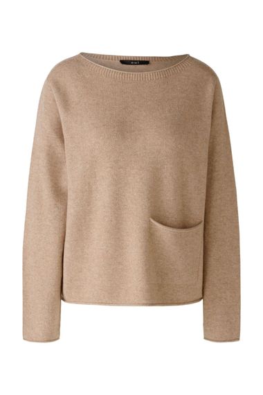 Oui Пуловер бесшовный из смеси шерсти