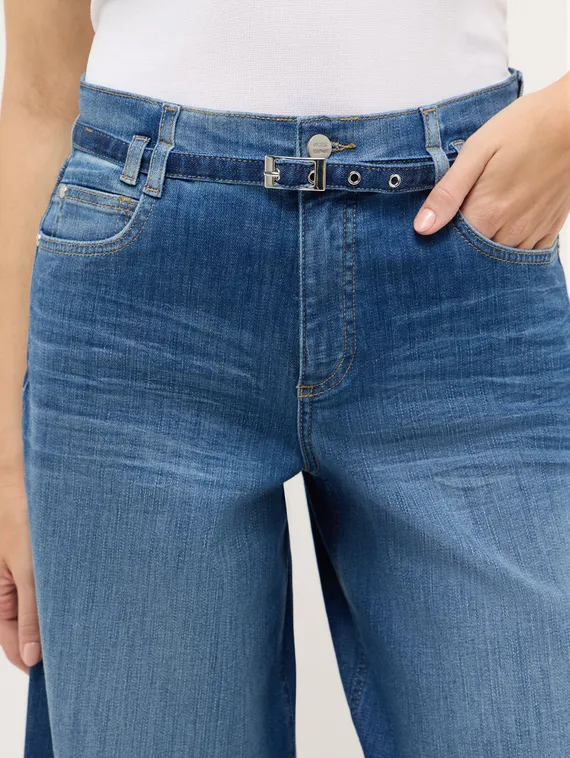 ANGELS Джинсы палаццо с ремнем