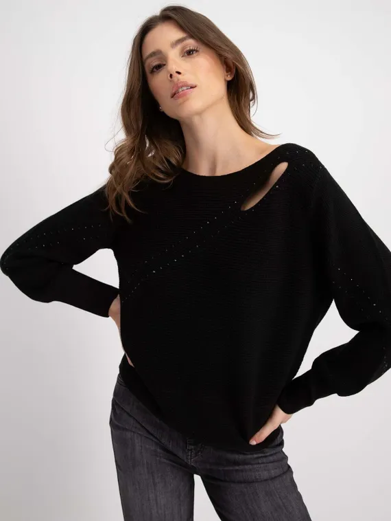 MONARI Свитер с вырезами и стразами