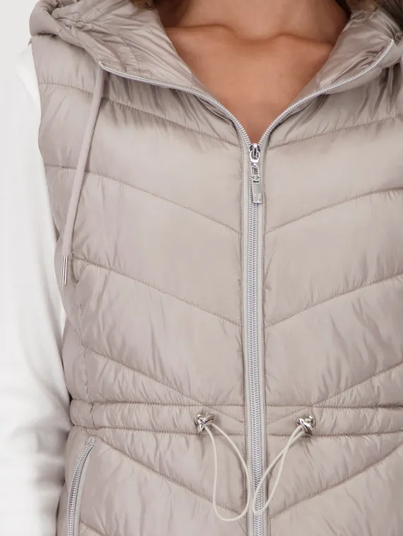 MONARI Стеганый жилет с капюшоном