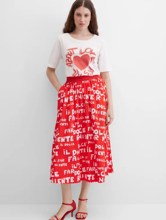 Elisa.and.me Юбка с принтом и надписями