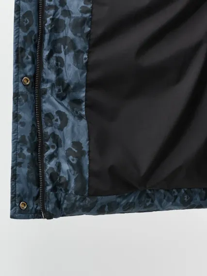 BULMER Куртка с принтом и меховой опушкой