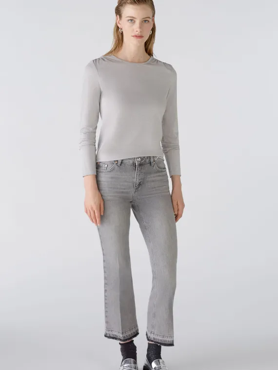 Oui Футболка из эластичной вискозы