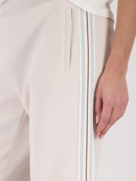 MONARI Джоггеры с лампасами из люрекса