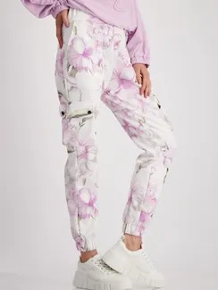 MONARI Спортивные брюки с цветочным принтом