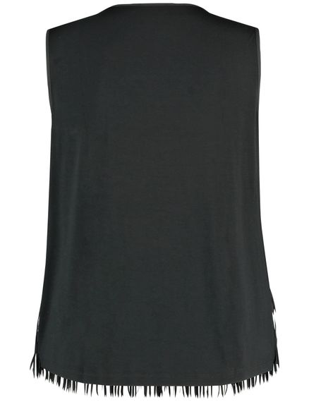 SAMOON Топ с бахромой