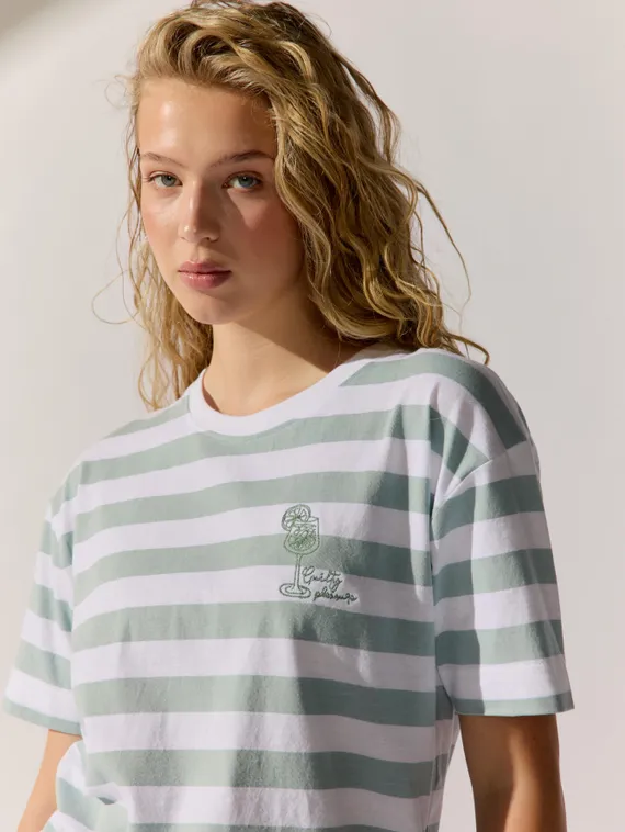 THE FASHION PEOPLE Футболка в полоску