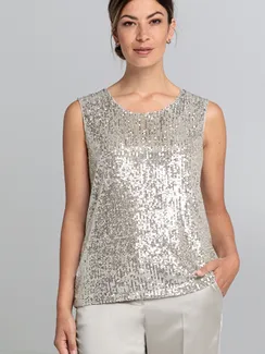 BIANCA Топ с пайетками