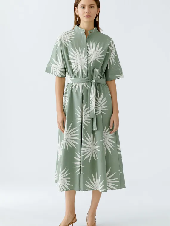 Oui Платье из хлопкового поплина