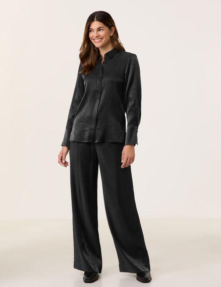 GERRY WEBER Блуза атласная черная