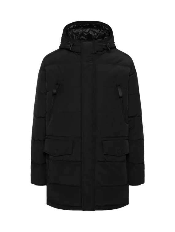 CAMP DAVID Стеганая парка с капюшоном