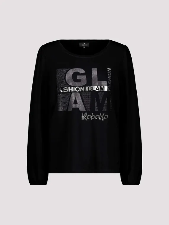 MONARI Футболка черная с надписью