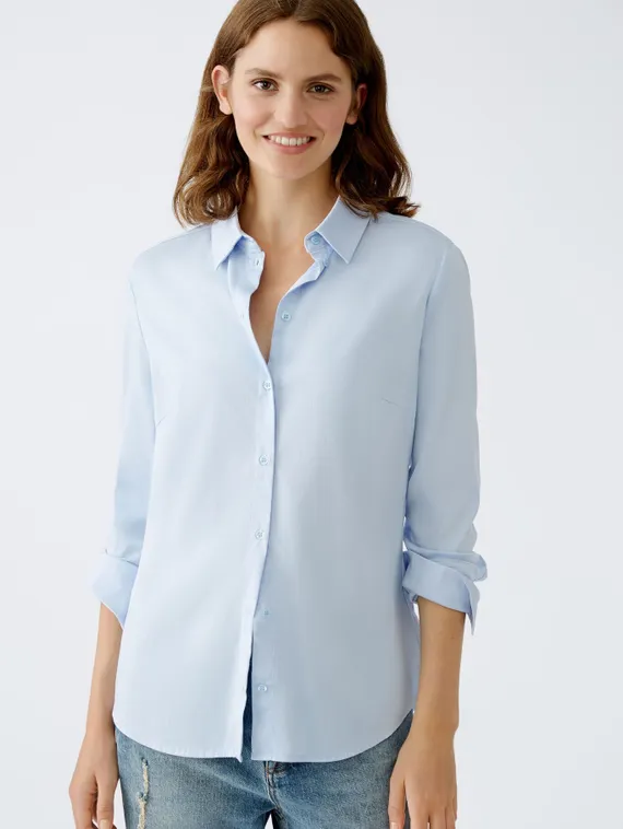 Oui Рубашка с легким атласным блеском