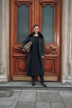 BULMER Пуховое пальто с мехом