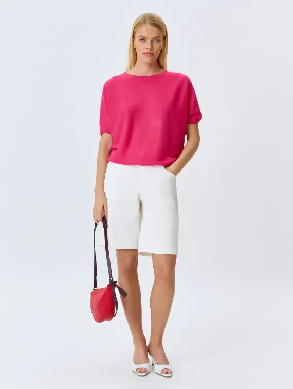 BULMER Белые джинсовые бермуды