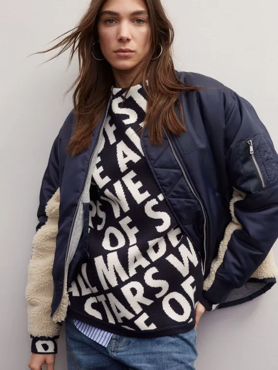 Oui Пуловер из смеси вискозы