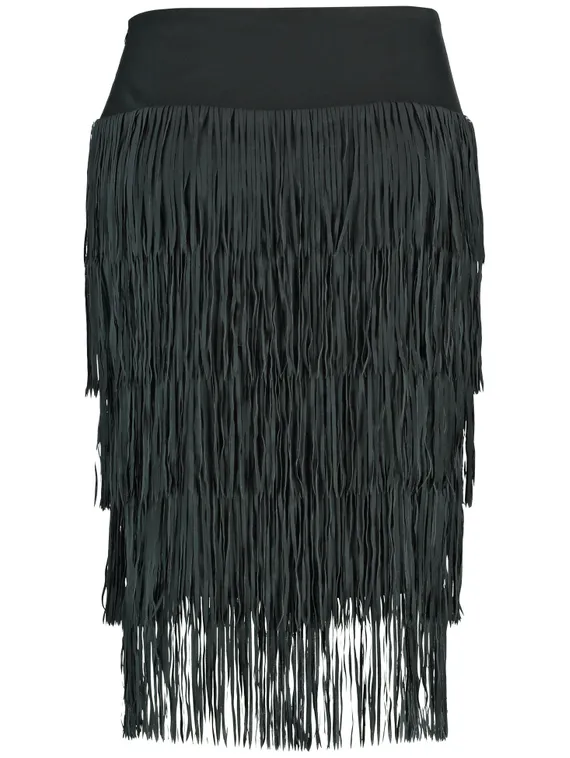 SAMOON Юбка с бахромой
