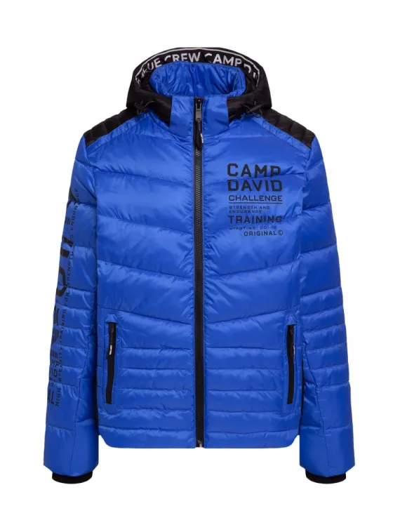 CAMP DAVID Стеганая куртка с цветными деталями