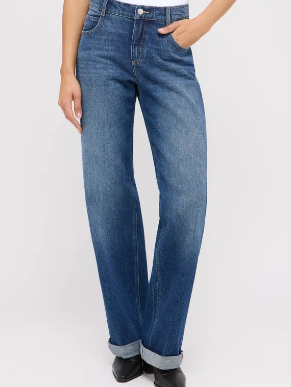 ANGELS Джинсы свободного кроя с отворотами