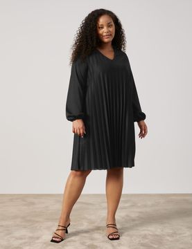 SAMOON Платье плиссированное А-силуэта