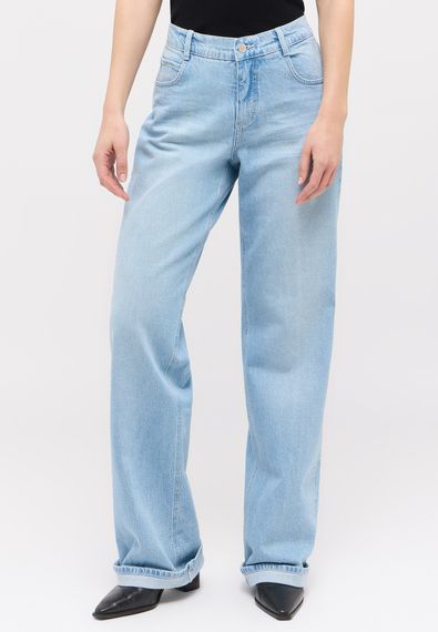 ANGELS Джинсы голубые с отворотами