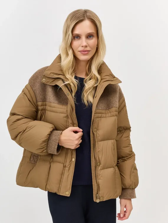 BULMER Стеганая куртка с шерстяными вставками