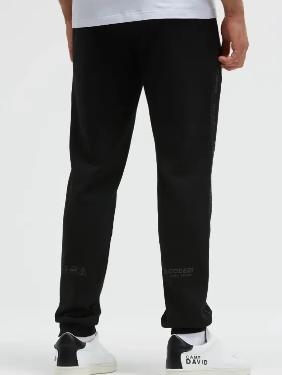 CAMP DAVID Брюки спортивные с боковыми лентами черные