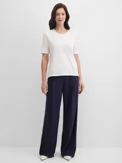 GERRY WEBER Футболка прямого кроя белая