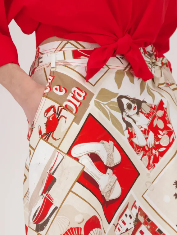 MONARI Юбка с принтом Polaroid