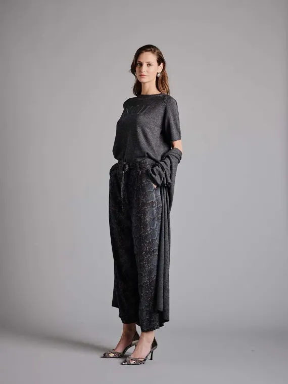 CATNOIR Брюки с принтом змеи