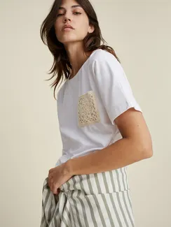 Oui Футболка с карманом