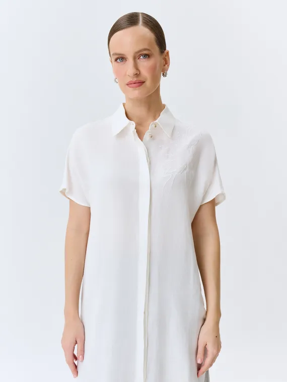 BULMER Удлиненная льняная блузка-туника