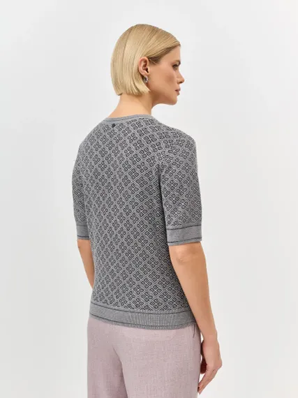 BULMER Жаккардовый джемпер с шелком