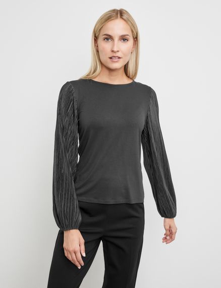 TAIFUN Блуза с плиссированными рукавами