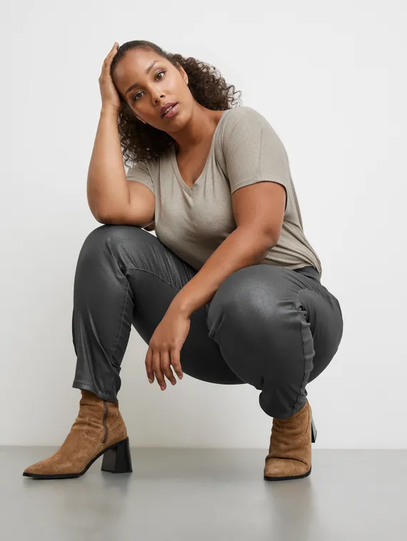 SAMOON Джинсы с блеском