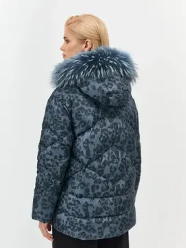 BULMER Куртка с принтом и меховой опушкой