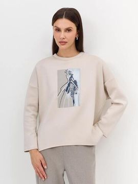 BULMER Свободный свитшот с принтом