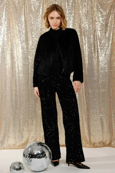 MONARI Широкие брюки с пайетками