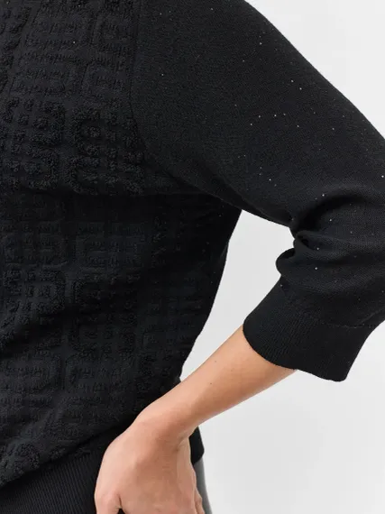 BULMER Фактурный джемпер с мерцающими пайетками