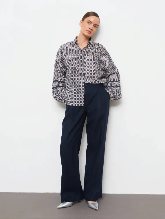 GERRY WEBER Брюки льняные палаццо