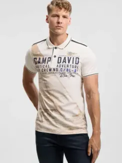 CAMP DAVID Поло с фотопринтом